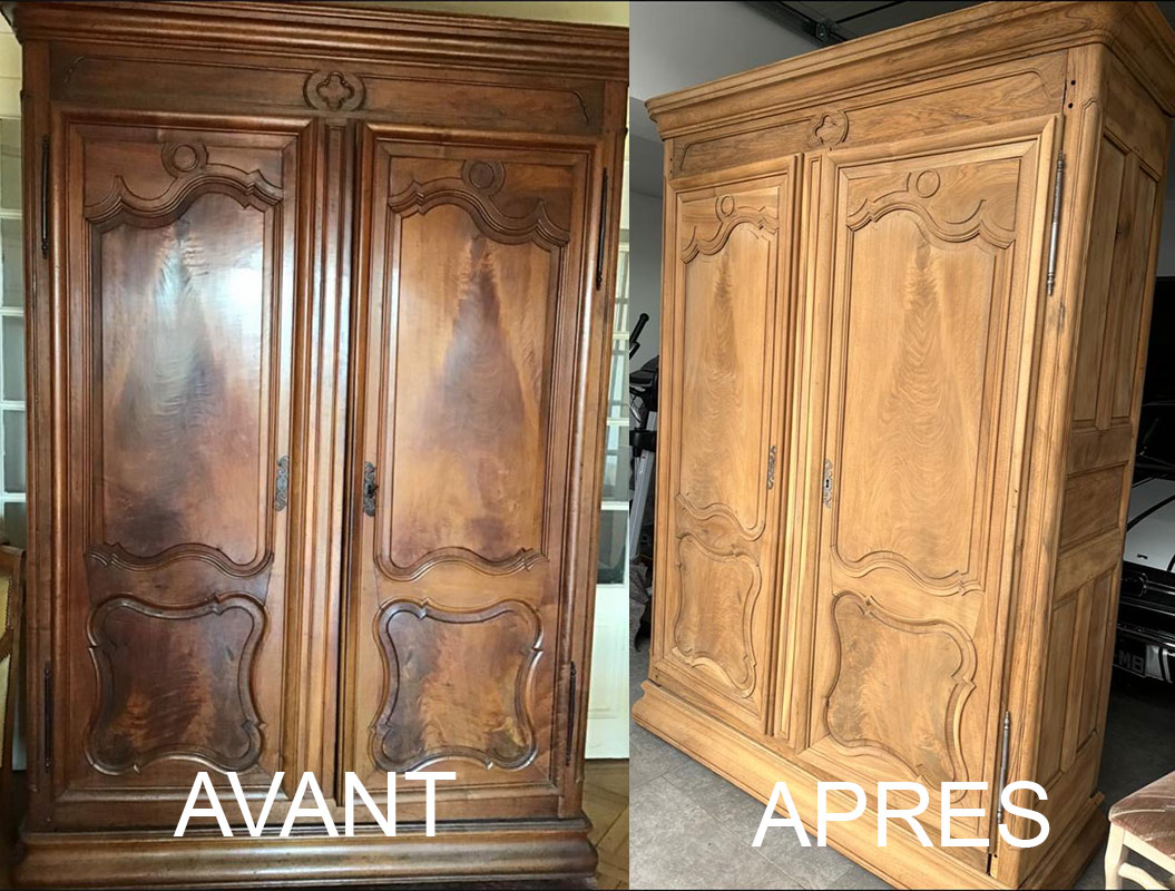 Décapage et rénovation armoire Genève
