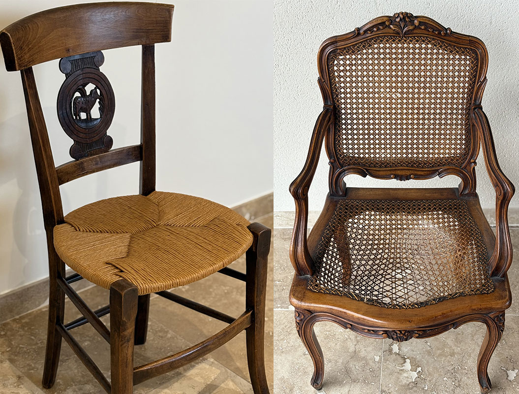 Rénovation de chaises - Ebénisterie Genève