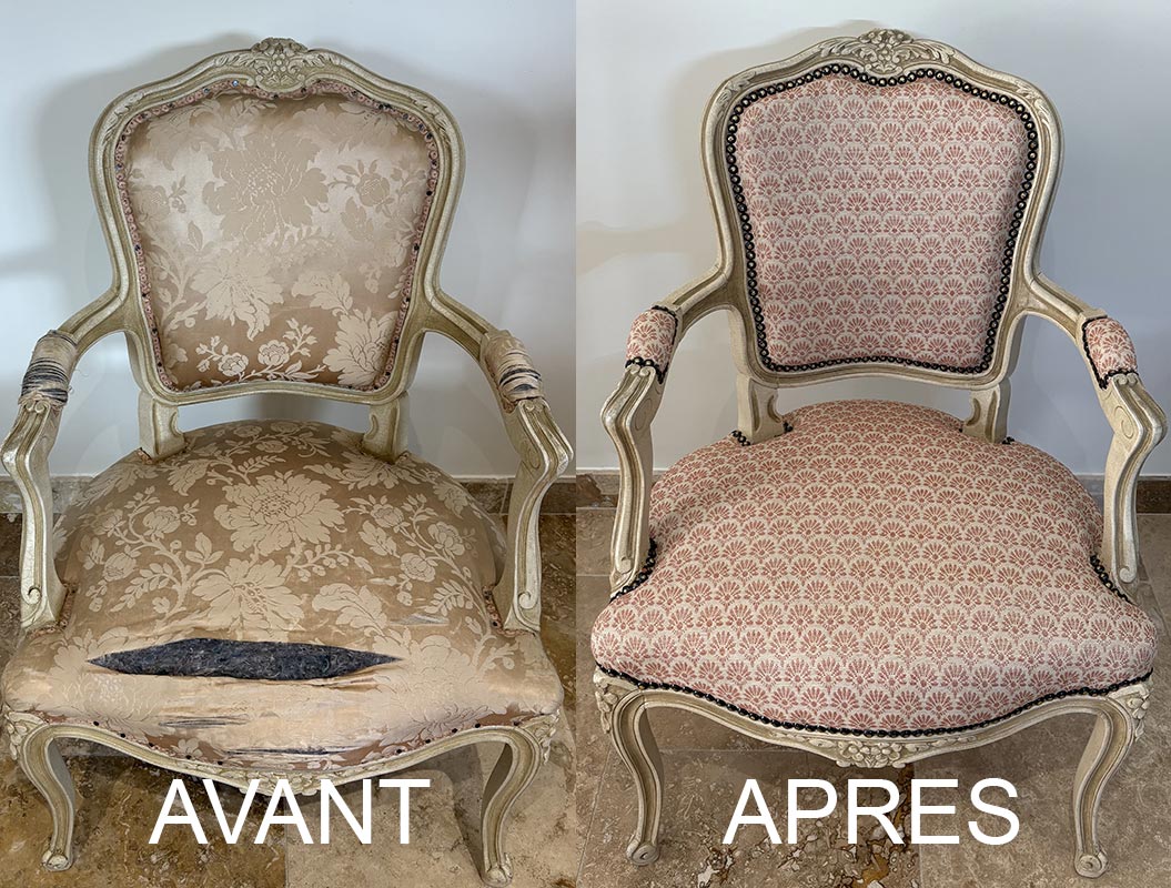 Restauration de fauteuils à Genève